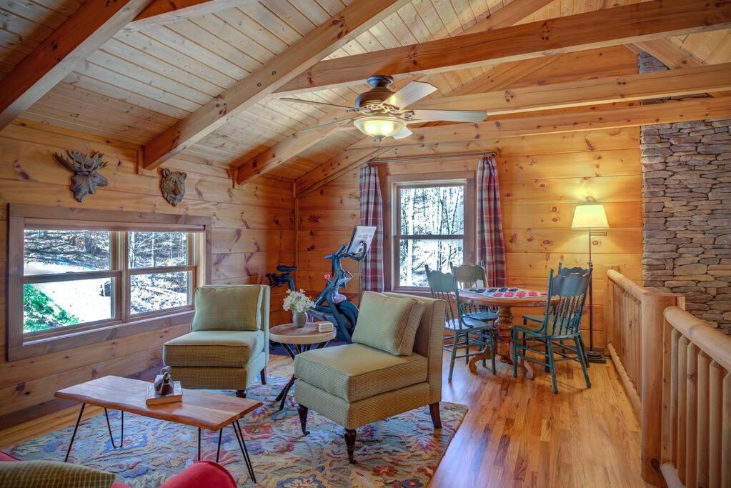 Cozy Cabin + Mt View/River/Hot Tub/Pool Table Villa Boone Exterior photo